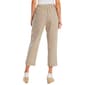 Plus Size Briggs Pull On Elastic Waist Solid Pocket Capris - image 2