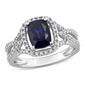Gemstone Classics&#40;tm&#41; 10kt. White Gold Lab Created Sapphire Ring - image 1