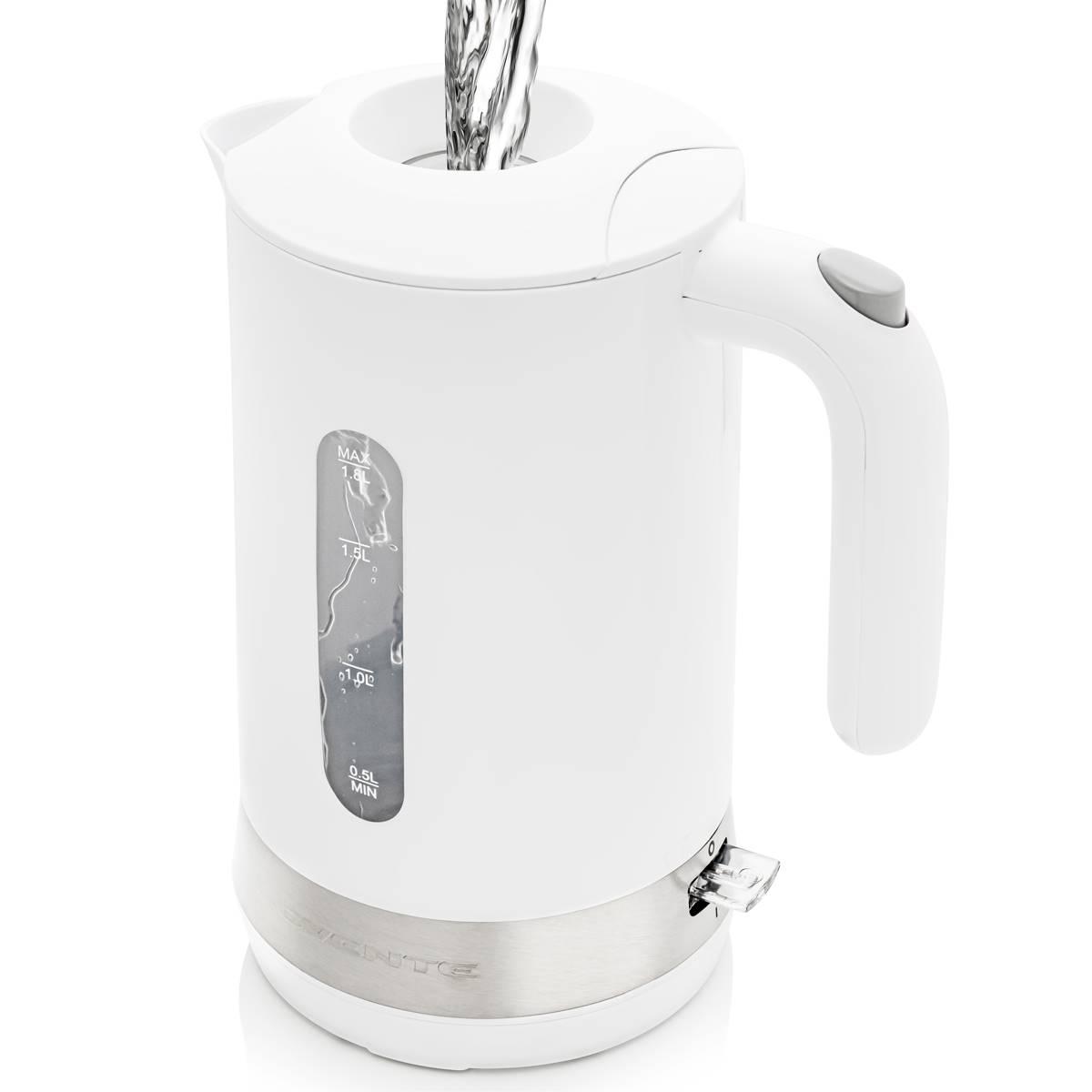 Ovente 1.8 Liter Electric Kettle w/ ProntoFill(tm) Lid - White