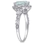Gemstones Classics™ 14kt. White Gold Aquamarine Vintage Ring - image 4