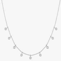 Nova Star(R) Lab Grown Diamond Dangle Bezel Necklace
