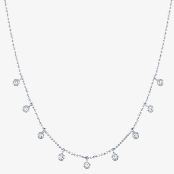 Nova Star(R) Lab Grown Diamond Dangle Bezel Necklace - image 