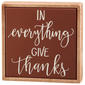Primitives By Kathy Box Sign Mini - Give Thanks - image 1