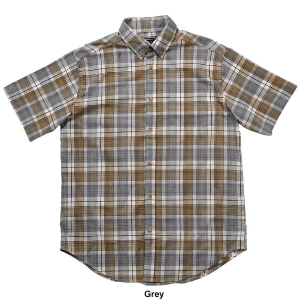 Mens Architect&#174; Plaid Weekender Button Down Short Sleeve Shirt