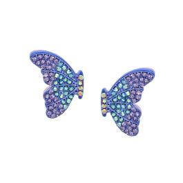 Betsey Johnson Butterfly Wing Stud Earrings