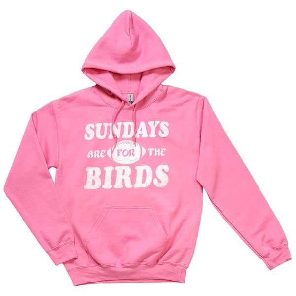 Mens Tailgate Retro Sundays For The Birds Hoodie - Azalea Pink