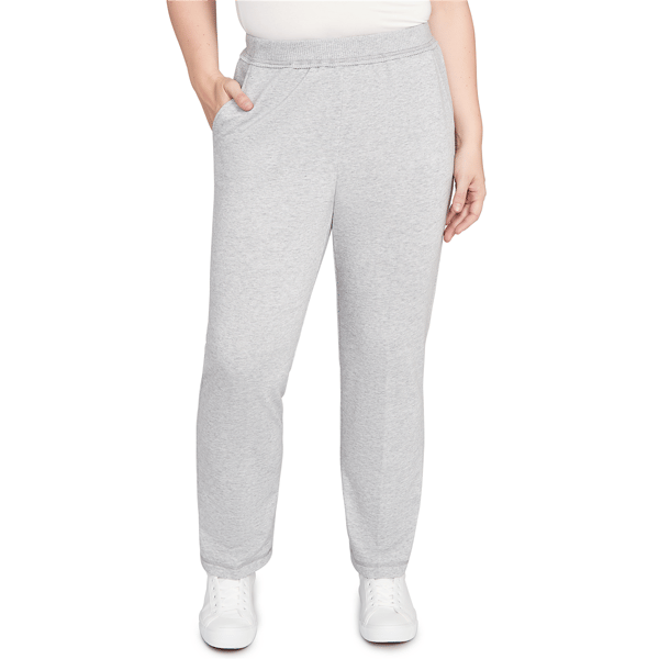 Petite Alfred Dunner Casual Vibe Cozy Short Length Sweatpants - image 