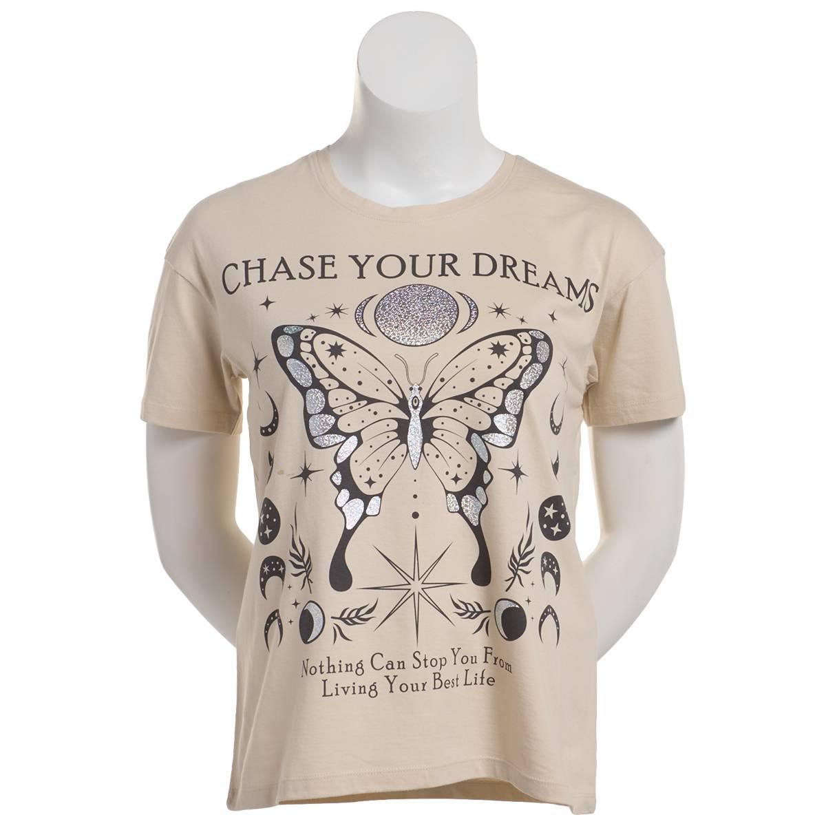 Juniors Attitude Not Included Chase Your Dream Graphic Tee
