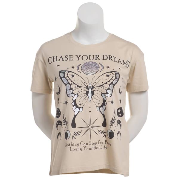 Juniors Attitude Not Included Chase Your Dream Graphic Tee - image 