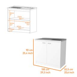 FM FURNITURE Oklahoma Utility Sink & Cabinet