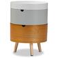 Baxton Studio Elison Collection  3-Tier Wood Nightstand - image 2