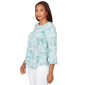 Petite Ruby Rd. Renaissance Romance 3/4 Ruffle Sleeve Blouse - image 2