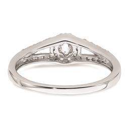 Pure Fire 10kt. White Gold Diamond Halo Engagement Ring