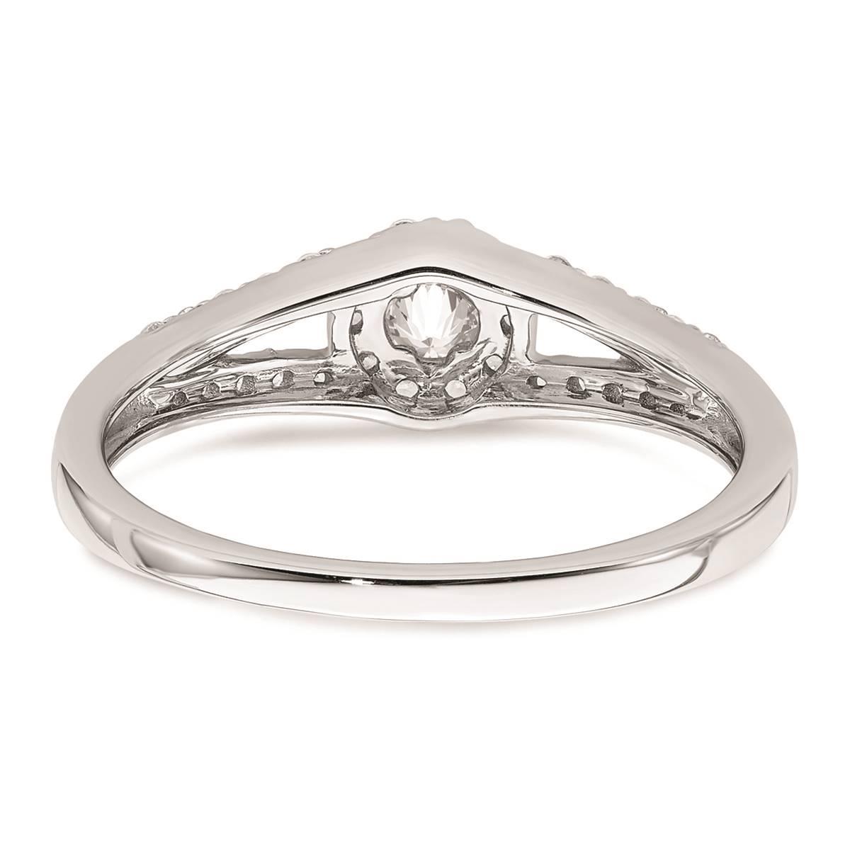 Pure Fire 10kt. White Gold Diamond Halo Engagement Ring