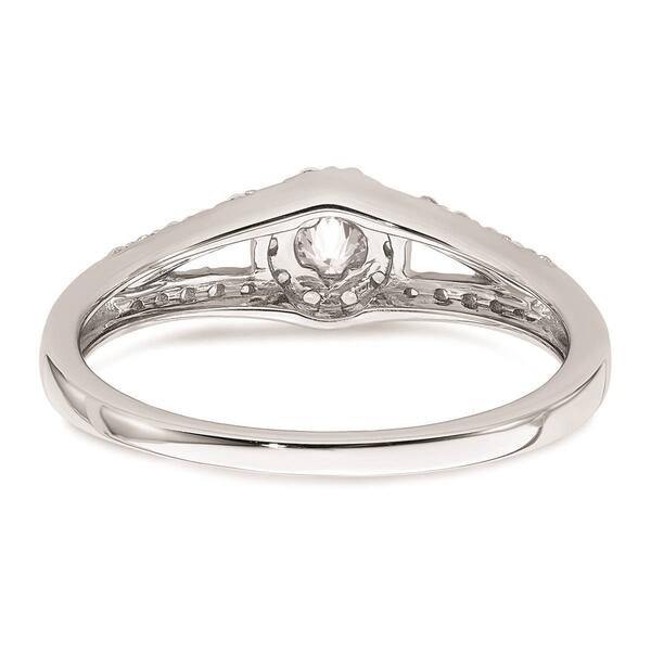 Pure Fire 10kt. White Gold Diamond Halo Engagement Ring