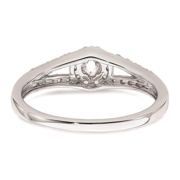 Pure Fire 10kt. White Gold Diamond Halo Engagement Ring
