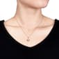 Gemstone Classics™ 0.32kt Created Sapphire Floral Pendant Set - image 3
