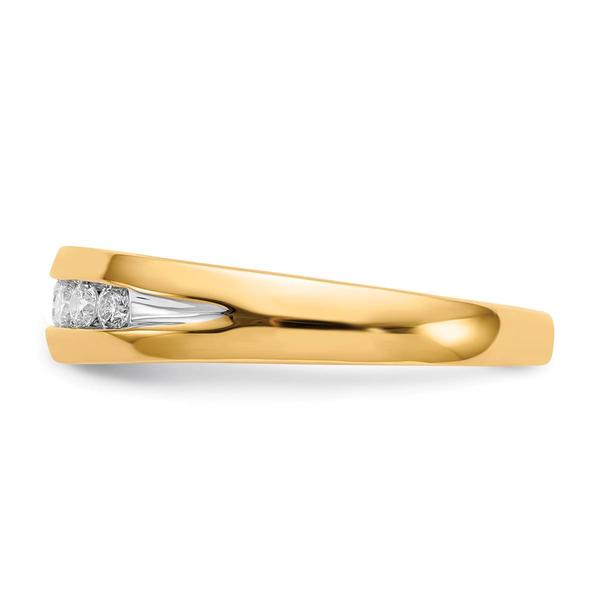 Mens Gentlemens Classics™ 14kt. Gold 1/3ctw. Channel Diamond Ring