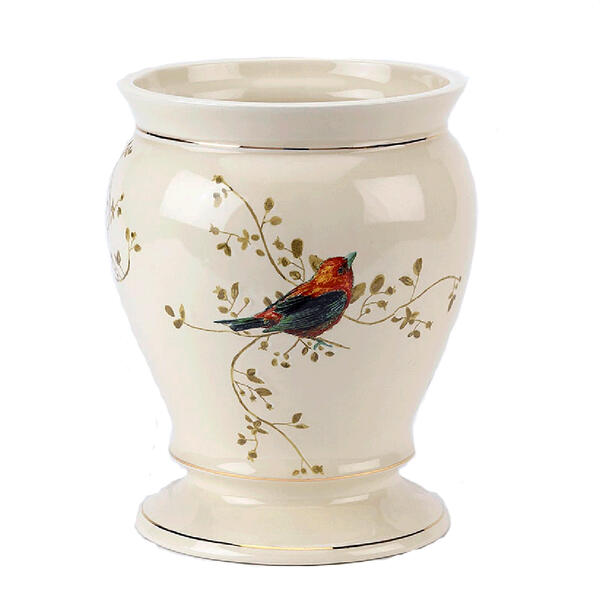 Avanti Gilded Birds Wastebasket - image 