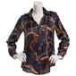 Juniors A. Byer Chain Portofino Button Up Blouse - image 2