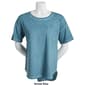 Petite Architect&#174; Cap Sleeve Pigment Dyed One Pocket Tee - image 4