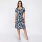 Womens Sami & Jo Short Sleeve Seam Down Floral A-Line Dress - image 1