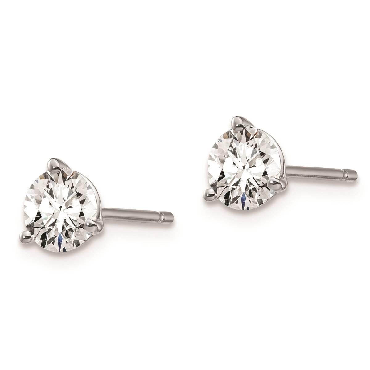 Pure Fire 14kt. White Gold 1ctw. Lab Grown Diamond Earrings