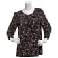 Petite Preswick & Moore(R) 3/4 Sleeve Poppy Keyhole Neck Blouse - image 1