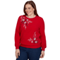Petite Alfred Dunner Classics Floral Embroidered Sweatshirt - image 16