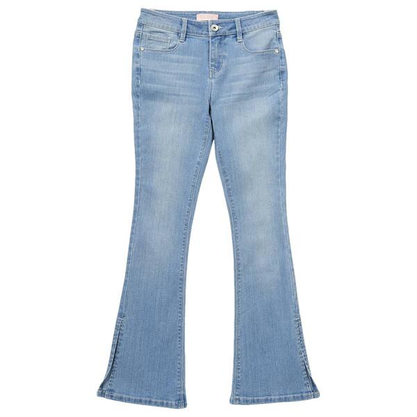 Girls &#40;7-12&#41; Squeeze 5-Pocket Flared Jeans w/Side Slits - image 