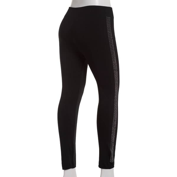 Juniors Plus One Step Up Seamless Leggings w/Side Embellishment