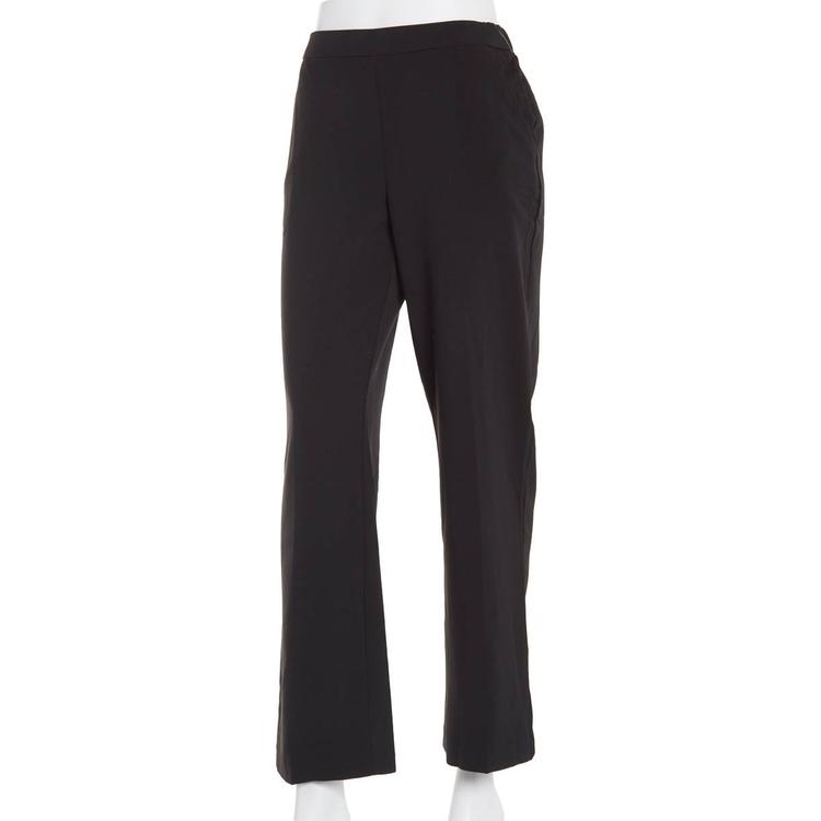Petite Briggs Bistretch Flat Front Elastic Back Pant-Average