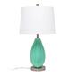 Lalia Home Pleated Table Lamp w/White Fabric Shade - image 7