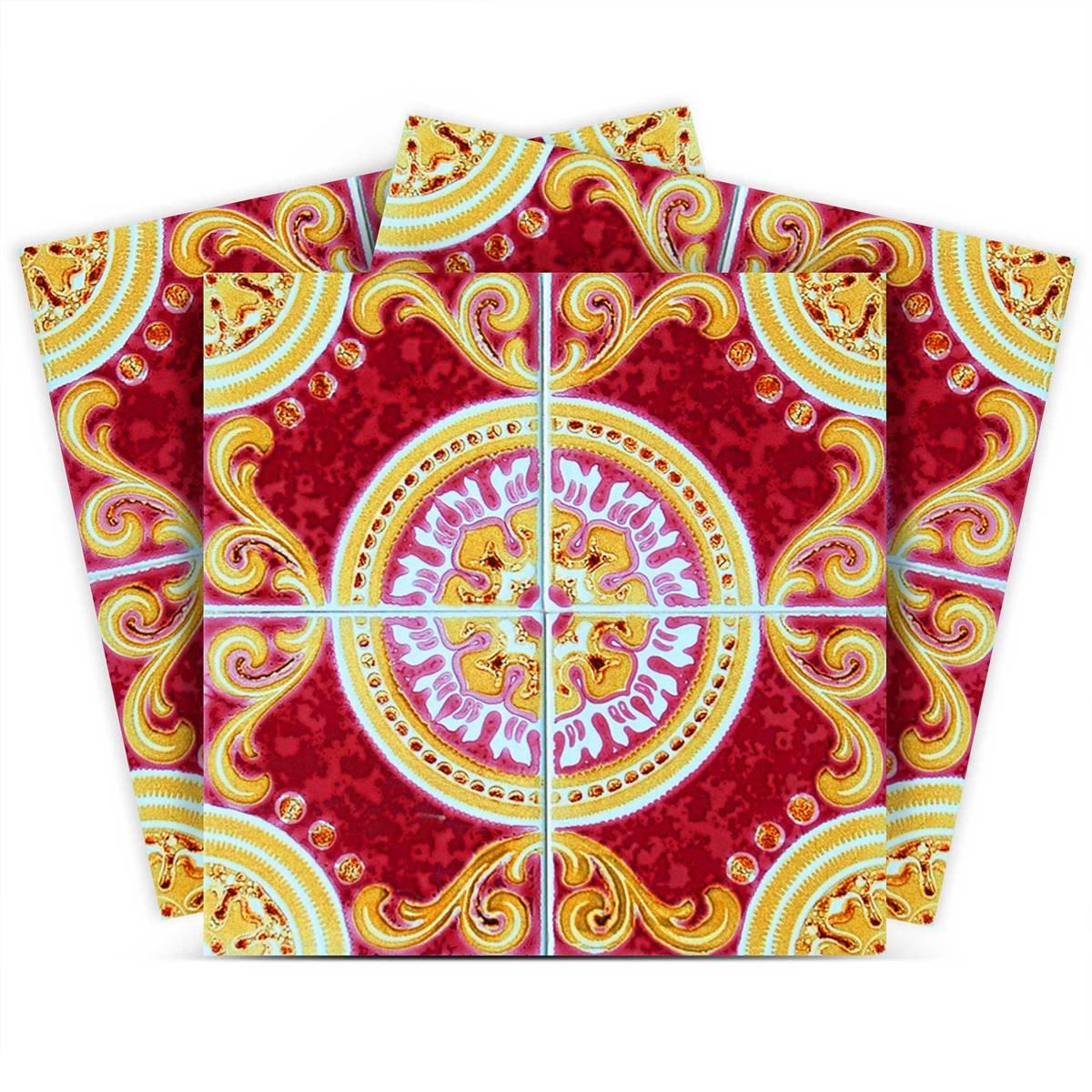 9th & Pike(R) 24pk. Golden Ruby Removable Peel & Stick Tiles
