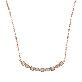 Diamond Classics&#8482; Rose Gold 1/4ctw. Diamond Bar Necklace
