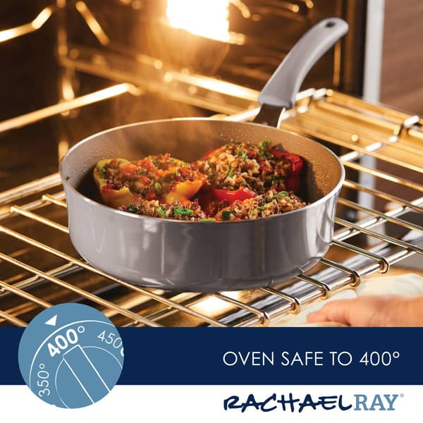 Rachael Ray Cook + Create 3qt. Aluminum Nonstick Saut&#233; Pan w/ Lid