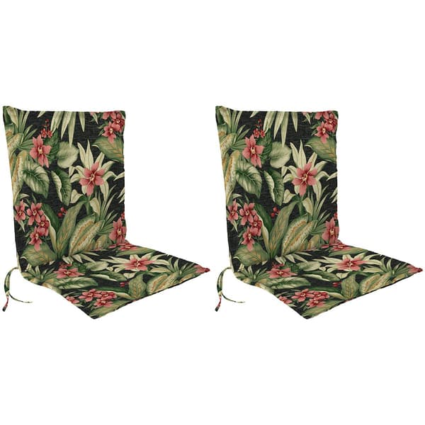 Jordan Manufacturing Set of 2 Chair Cushions - Tahita Noir - image 