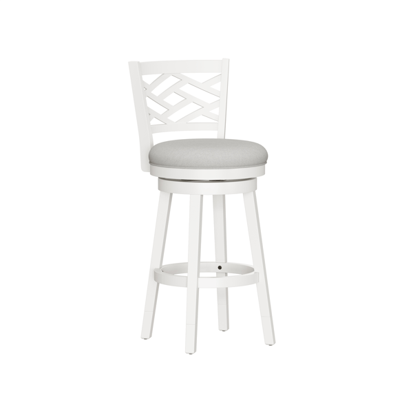 HH2 Home Riva Wood Adjustable Height Swivel Stool