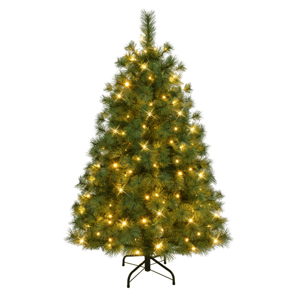 Puleo International 4.5ft. Pre-Lit Colorado Pine Christmas Tree