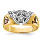 Mens Gentlemens Classics(tm) 14kt. Gold 1/5ctw Diamond Shriner Ring - image 1