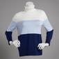 Plus Size Retrology Color Block Long Sleeve Turtleneck - image 1