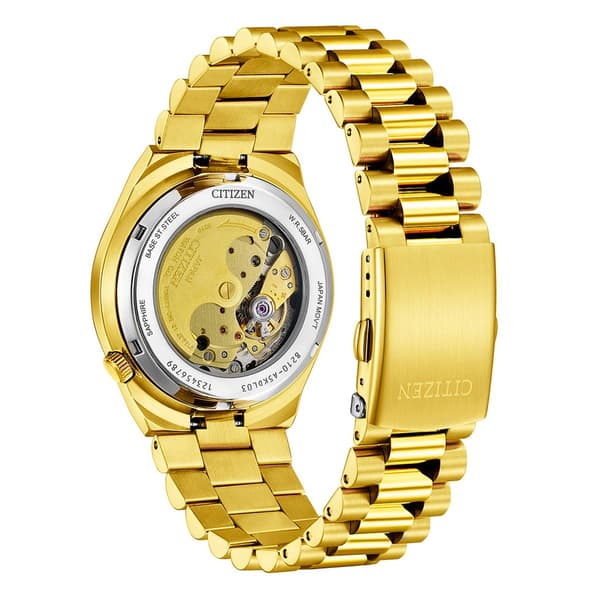 Mens Citizen&#174; Tsuyosa Green Dial Bracelet Watch - NJ0152-51X