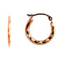 Yellow 10kt. Gold Twist Hoop Earrings - image 1