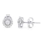 Nova Star&#40;R&#41; Sterling 1/4ctw. Lab Grown Diamond Halo Earrings - image 1