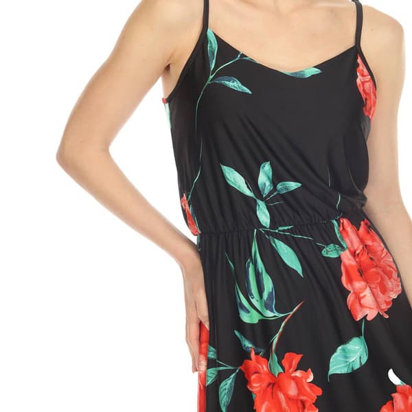 Womens White Mark Floral Strap Maxi Dress