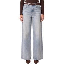 Womens Royalty Hazel Wide Fit Jean With Tiger Print Belt