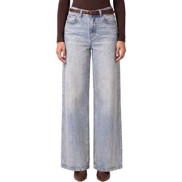 Womens Royalty Hazel Wide Fit Jean With Tiger Print Belt - image 