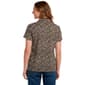 Petite Hasting & Smith Short Sleeve Abstract Crinkle Blouse - image 2