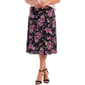 Womens NY Collection Floral Vine Midi Skirt - image 1