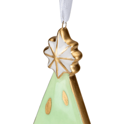 Northlight 4.5in. Green & Gold Christmas Tree Hanging Ornament